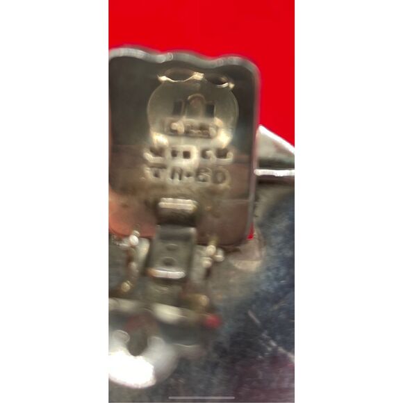 Vintage Mexican Sterling Silver & Onyx Clip On Modernist Earrings Signed TA60 - Picture 9 of 10